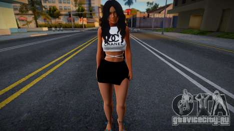 Girl in Chanel Clothes для GTA San Andreas