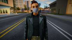 Claude в защитной маске для GTA San Andreas