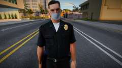 Lapd1 в защитной маске для GTA San Andreas