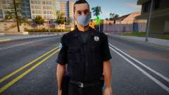 Sfpd1 в защитной маске для GTA San Andreas