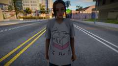 Девушка в футболке Milk для GTA San Andreas