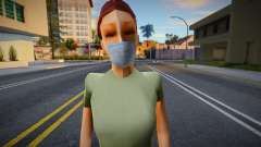 Helena в защитной маске для GTA San Andreas