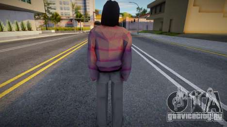 Симпатичная девушка в розовой куртке для GTA San Andreas