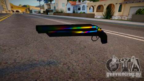 Iridescent Chrome Weapon - Sawnoff для GTA San Andreas