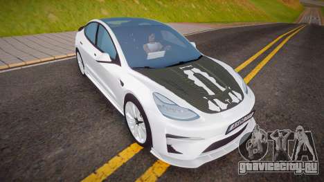 Tesla Model 3 с тюнингом для GTA San Andreas