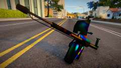 Iridescent Chrome Weapon - Flame для GTA San Andreas
