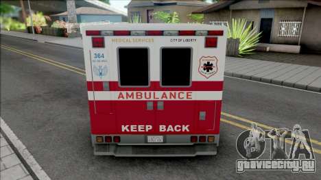 GTA IV Brute Ambulance для GTA San Andreas