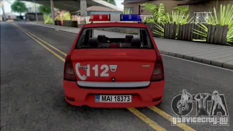 Dacia Logan Smurd для GTA San Andreas
