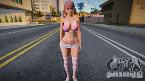 Honoka Pink Lace Dress для GTA San Andreas