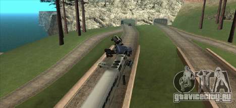 Поезд на улицах города и шоссе для GTA San Andreas