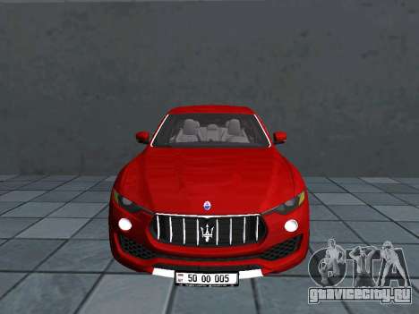 Maserati Levante AM Plates для GTA San Andreas