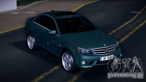 Mercedes-Benz C63 (AMG) 2010 (EU Plate) для GTA Vice City