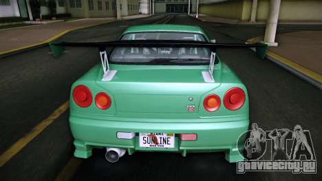 Nissan Skyline GT-R V-Spec R34 02 v1 для GTA Vice City