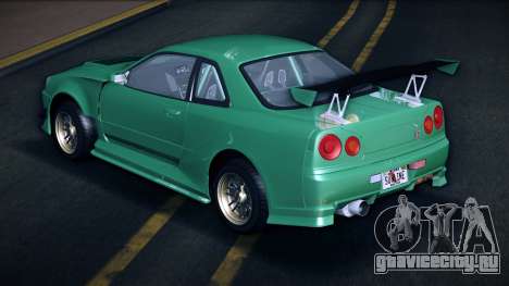 Nissan Skyline GT-R V-Spec R34 02 v1 для GTA Vice City