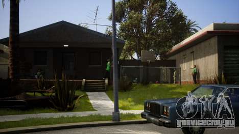 Realistic Living Of Grove Street (Green Vehicles