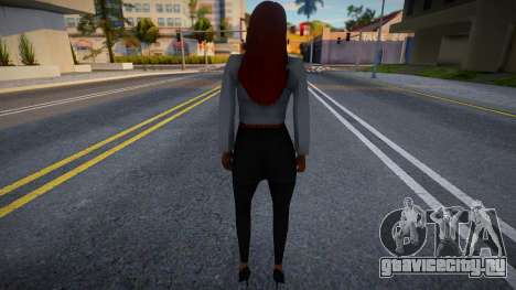 Девушка и красные волосы для GTA San Andreas