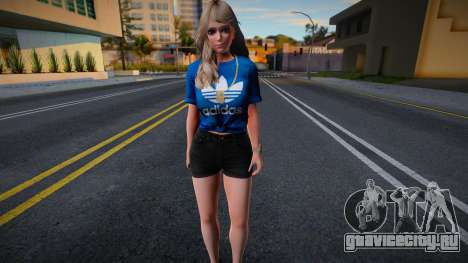DOAXVV Amy - Fashion Casual V1 Adidas Denim Shor для GTA San Andreas