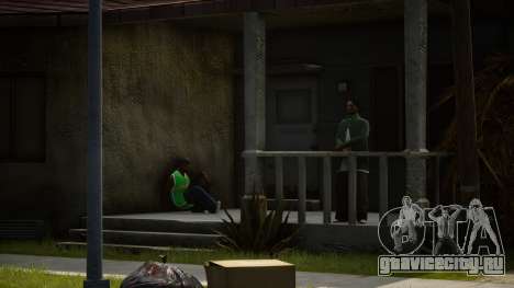 Realistic Living Of Grove Street (Green Vehicles