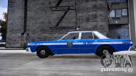 Dodge Aspen 1979 NY Police Department для GTA 4