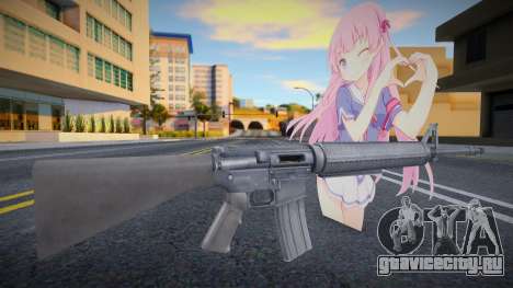 Ai Fuyuumi Waifu-Gun M16A4 Assistant для GTA San Andreas