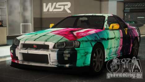 Nissan Skyline R34 GT V-Spec S11 для GTA 4