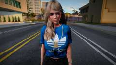 DOAXVV Amy - Fashion Casual V1 Adidas Denim Shor для GTA San Andreas
