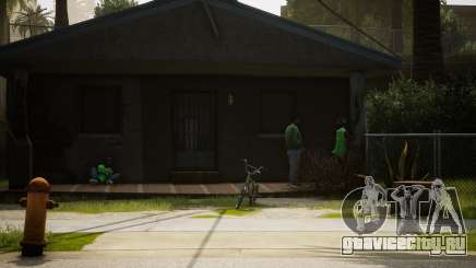 Realistic Living Of Grove Street (Green Vehicles для GTA San Andreas Definitive Edition