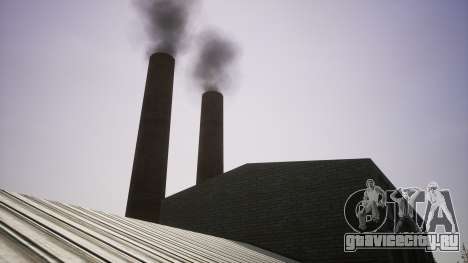 Realistic Industrial Chimney In Red County