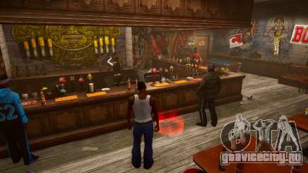 Realistic Drink At Bar In Ganton для GTA San Andreas Definitive Edition