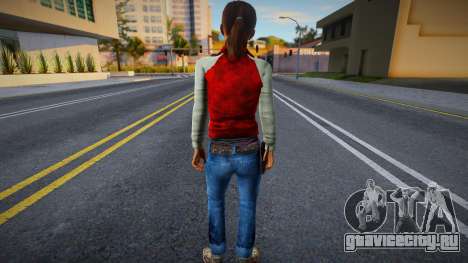 Зои в красно-серой одежде из Left 4 Dead для GTA San Andreas