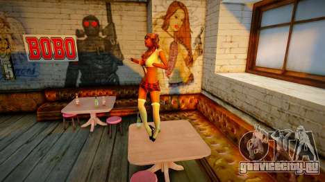 Проститутки танцуют в баре на столе для GTA San Andreas