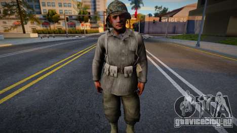Американский солдат из CoD WaW v4 для GTA San Andreas