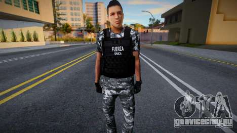 Солдат из Fuerza Única Jalisco v2 для GTA San Andreas