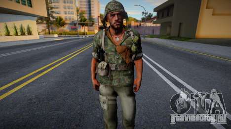 Американский солдат из CoD WaW v11 для GTA San Andreas
