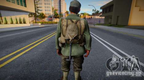 Американский солдат из CoD WaW v10 для GTA San Andreas
