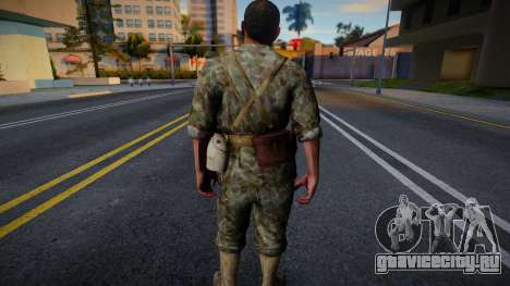 Американский солдат из CoD WaW v15 для GTA San Andreas
