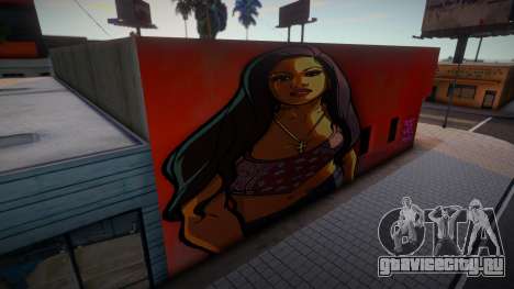 San Andreas Artwork Girl Mural v1 для GTA San Andreas