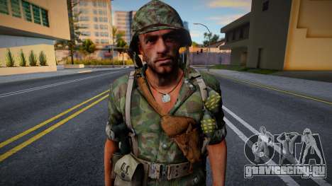 Американский солдат из CoD WaW v11 для GTA San Andreas