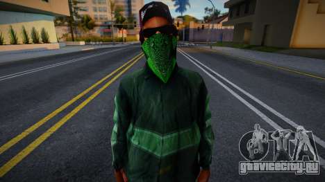 Ryder with bandana (Al Upscaled) для GTA San Andreas