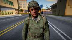 Американский солдат из CoD WaW v9 для GTA San Andreas