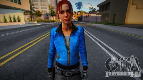 Зои (Blue Leather) из Left 4 Dead для GTA San Andreas