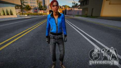 Зои (Blue Leather) из Left 4 Dead для GTA San Andreas