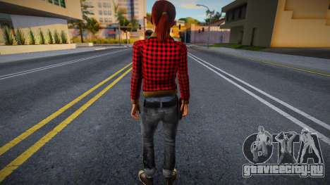 Зои (Red Plaid Coat) из Left 4 Dead для GTA San Andreas