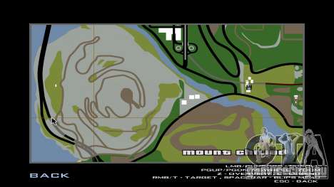 Прорисованная дорожка для BMX на горе Чиллиад для GTA San Andreas