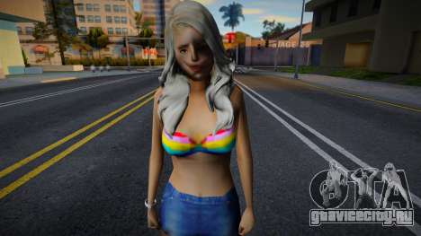 Девушка в обычной одежде v8 для GTA San Andreas