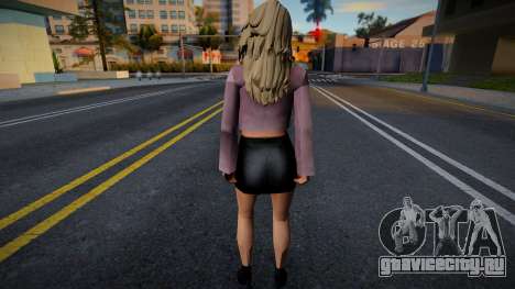 Девушка в обычной одежде v4 для GTA San Andreas