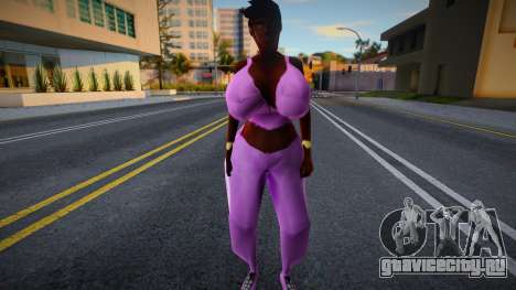 Thicc Female Mod - Gym Outfit для GTA San Andreas