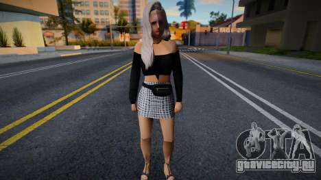Девушка в обычной одежде v24 для GTA San Andreas