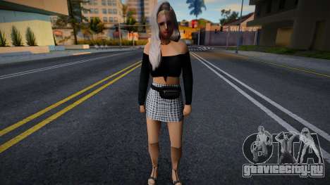 Девушка в обычной одежде v9 для GTA San Andreas