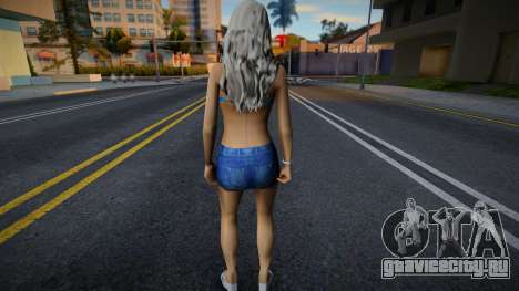Девушка в обычной одежде v8 для GTA San Andreas